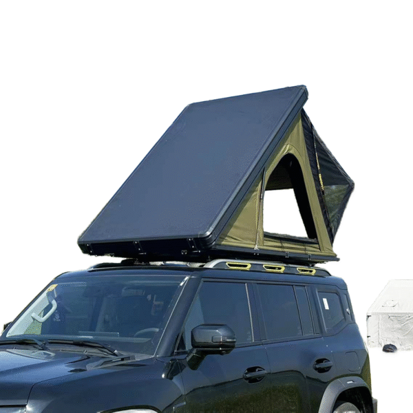 Roof Top Tent with Solar Panel Aluminum  Tent Lightweight for 2-4 Person